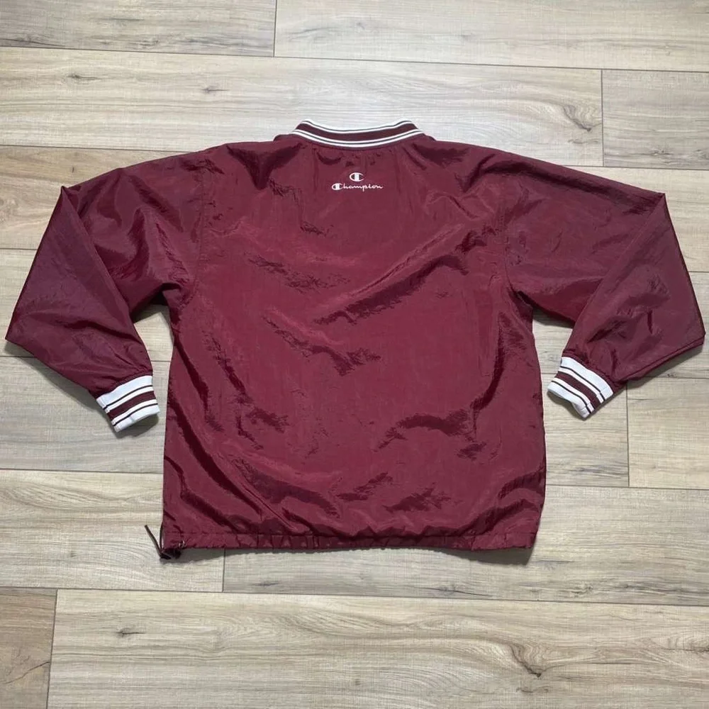Champion Vintage‎ Mens Nylon Pullover Lined Windbreaker Size Medium
